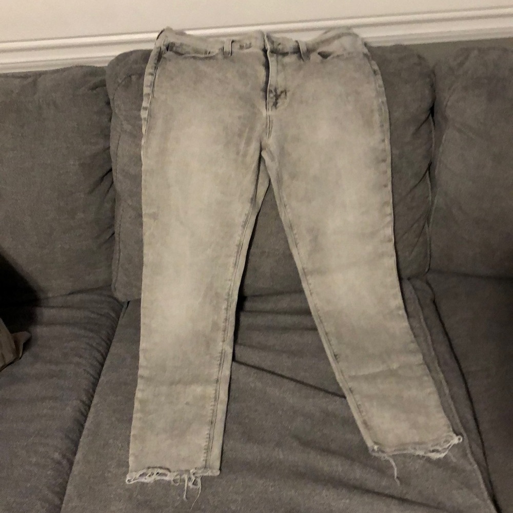 HUDSON GREYISH WOMENS WAIST 30 KRISTA SUPER SKINNY